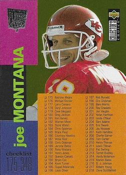 1995 Collector's Choice - Platinum Player's Club #348 Joe Montana Front
