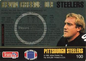 1994 Action Packed #100 Kevin Greene Back