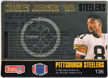 1994 Action Packed #136 Charles Johnson Back