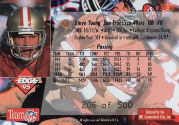 1995 Collector's Edge - 22K Gold #181 Steve Young Back