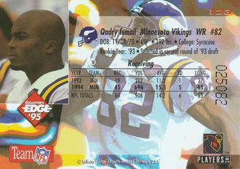 1995 Collector's Edge - Gold Logo #123 Qadry Ismail Back