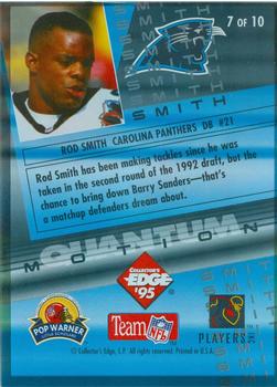 1995 Collector's Edge Instant Replay - Quantum Motion #7 Rod Smith Back