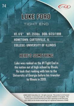 2023 SAGE HIT #74 Luke Ford Back