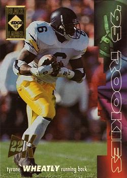 1995 Collector's Edge - Rookies Black Label 22K Gold #13 Tyrone Wheatley Front
