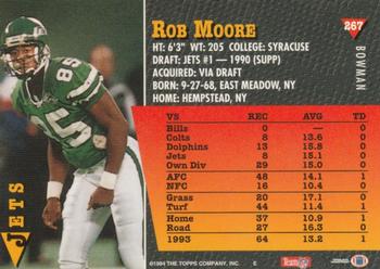 1994 Bowman #267 Rob Moore Back