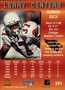 1995 Pacific - Blue #251 Larry Centers Back