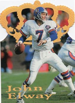 1995 Pacific - Gold Crown Die Cuts Flat Gold #DC-5 John Elway Front