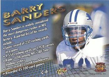1995 Pacific Triple Folder - Careers #C-6 Barry Sanders Back