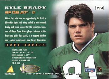 1995 Pinnacle - Artist's Proofs #214 Kyle Brady Back