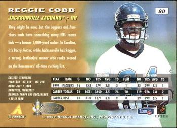 1995 Pinnacle - Trophy Collection #80 Reggie Cobb Back