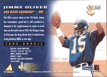 1995 Pinnacle - Trophy Collection #232 Jimmy Oliver Back