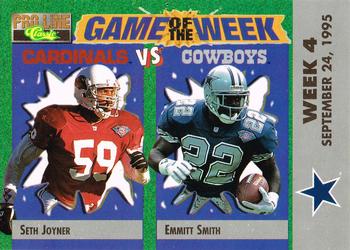1995 Pro Line - Game of the Week Home #H-07 Emmitt Smith / Seth Joyner Front