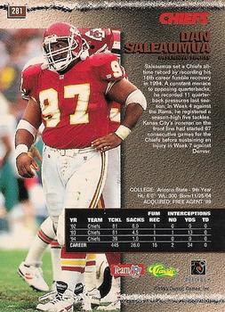 1995 Pro Line - St. Louis National Sports Collectors Convention Silver #281 Dan Saleaumua Back
