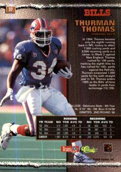 1995 Pro Line - Printer's Proofs #37 Thurman Thomas Back