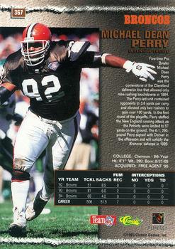 1995 Pro Line - Silver #367 Michael Dean Perry Back