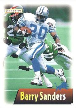 1995 Score Pin-Cards #NNO Barry Sanders Front