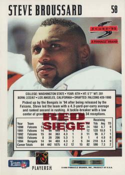 1995 Score - Red Siege #58 Steve Broussard Back