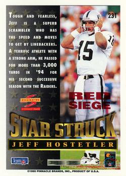 1995 Score - Red Siege #231 Jeff Hostetler Back