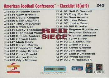 1995 Score - Red Siege #242 Dan Marino Back