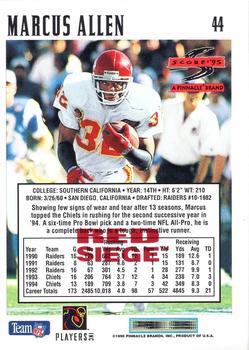 1995 Score - Red Siege Artist's Proofs #44 Marcus Allen Back