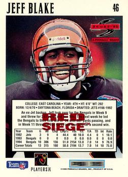 1995 Score - Red Siege Artist's Proofs #46 Jeff Blake Back