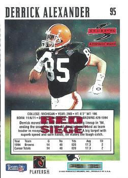 1995 Score - Red Siege Artist's Proofs #95 Derrick Alexander Back