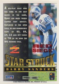 1995 Score - Red Siege Artist's Proofs #208 Barry Sanders Back