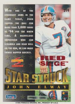 1995 Score - Red Siege Artist's Proofs #219 John Elway Back