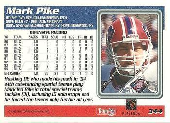 1995 Topps - Jacksonville Jaguars #344 Mark Pike Back