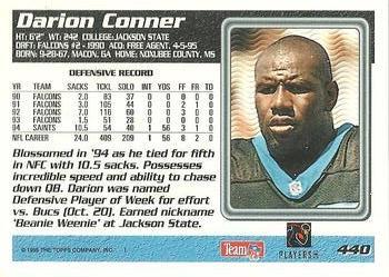 1995 Topps - Carolina Panthers #440 Darion Conner Back