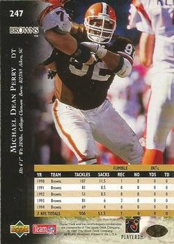1995 Upper Deck - Electric Gold #247 Michael Dean Perry Back