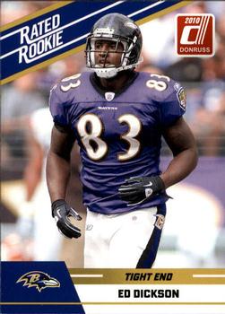 2010 Donruss Rated Rookies #35 Ed Dickson Front
