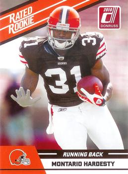 2010 Donruss Rated Rookies #75 Montario Hardesty Front
