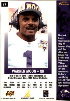 1996 Action Packed - Artist's Proofs #77 Warren Moon Back