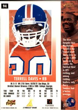 1996 Action Packed - Artist's Proofs #94 Terrell Davis Back