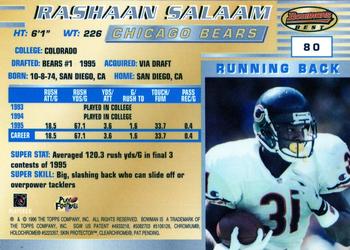 1996 Bowman's Best - Super Bowl XXXI #80 Rashaan Salaam Back