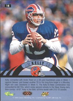1996 Classic NFL Experience - Printer's Proofs #16 Jim Kelly Back