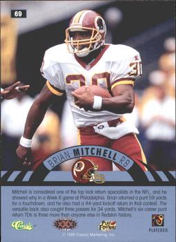 1996 Classic NFL Experience - Printer's Proofs #69 Brian Mitchell Back