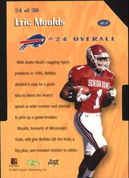 1996 Classic NFL Rookies - #1 Draft Picks #24 Eric Moulds Back