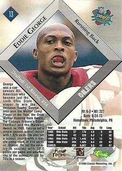 1996 Classic NFL Rookies - Gold #13 Eddie George Back