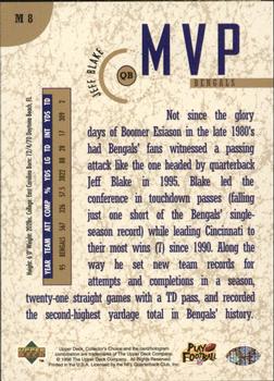 1996 Collector's Choice - MVPs Gold #M8 Jeff Blake Back
