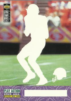 1996 Collector's Choice Update - Play Action Stick-Ums Mystery Bases #SMB18 Jerry Rice Front