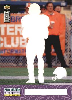 1996 Collector's Choice Update - Play Action Stick-Ums Mystery Bases #SMB20 Terrell Davis Front