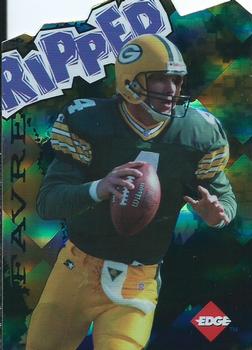 1996 Collector's Edge - Ripped Die Cuts #6 Brett Favre Front