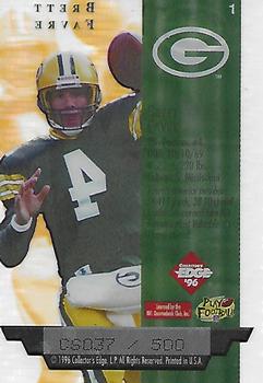 1996 Collector's Edge President's Reserve - Air Force One Collector Series (CS) #1 Brett Favre Back