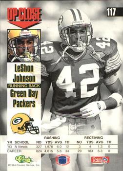 1994 Images #117 LeShon Johnson Back