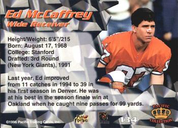 1996 Pacific - Silver #134 Ed McCaffrey Back
