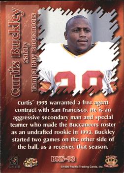 1996 Pacific Dynagon - Best Kept Secrets #BKS-93 Curtis Buckley Back