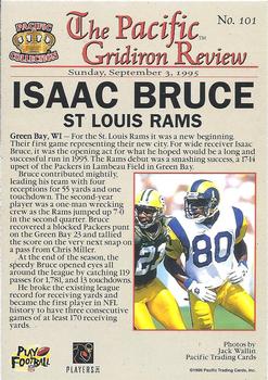 1996 Pacific Gridiron - Red #101 Isaac Bruce Back