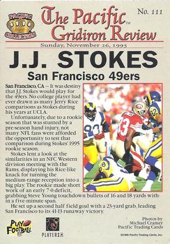 1996 Pacific Gridiron - Red #111 J.J. Stokes Back